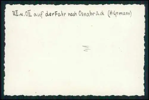 6x Foto Junge Jungs kurze Hose Reise mit Fahrrad Gelsenkirchen n. Osnabrück 1934