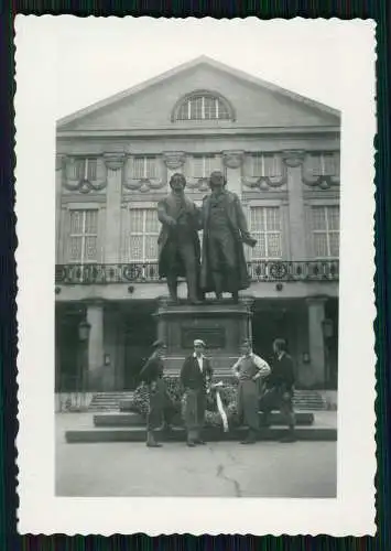 11x Foto Jungs Männer v. Gelsenkirchen nach Thüringen 1935 Rückseite beschrieben