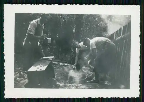 11x Foto Jungs Männer v. Gelsenkirchen nach Thüringen 1935 Rückseite beschrieben