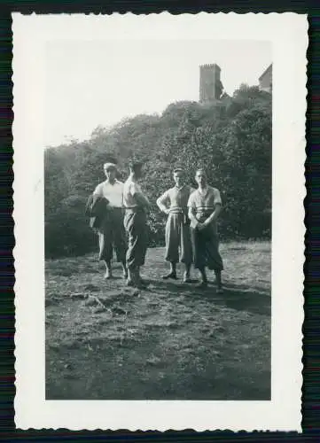 11x Foto Jungs Männer v. Gelsenkirchen nach Thüringen 1935 Rückseite beschrieben