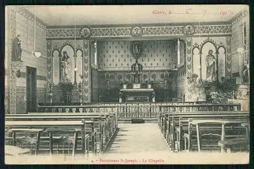 AK 1. WK Givry Frankreich Pensionnat St-Joseph La Chapelle 1914 Feldpost gel.