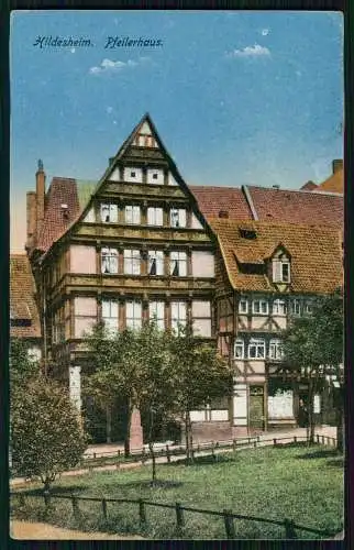 AK Hildesheim in Niedersachsen Andreasplatz Pfeilerhaus 1623 Feldpost 1917 gel.