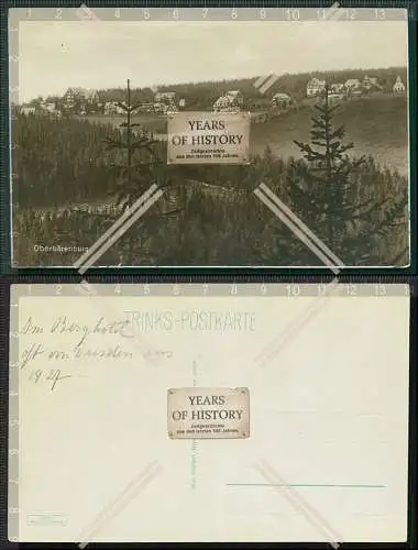 Orig. Foto AK Oberbärenburg Bärenburg Altenberg Trinks Postkarte Sächsische