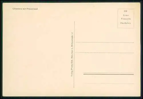 2x Foto AK Fraueninsel Binnenseeinsel im Chiemsee Lr. Rosenheim 1939