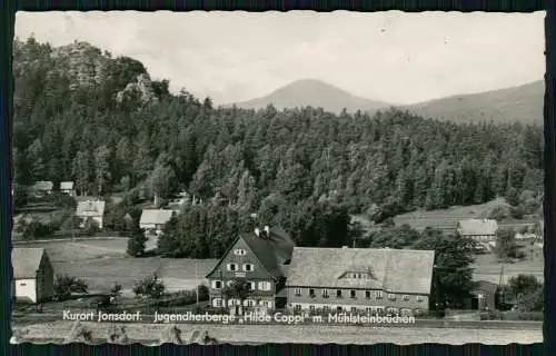 2xFoto AK Jonsdorf Jugendherberge Hilde Coppi Mühlensteinbrüchen u. Wehlen Elbe