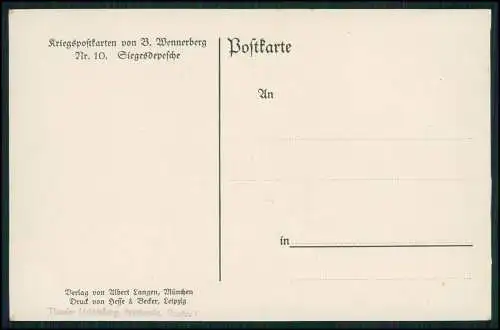 Künstler-AK Brynolf Wennerberg Kriegsdepesche Menschen am Aushang Nachricht