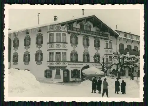 9x Foto Winter Reise nach Reit im Winkl Traunstein Bayern - Dorf Ansichten 1950