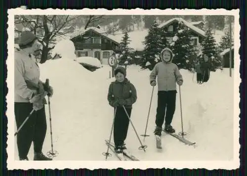 9x Foto Winter Reise nach Reit im Winkl Traunstein Bayern - Dorf Ansichten 1950