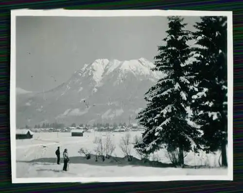 12x Foto Reise nach Bayern im Winter Urlaub 1952