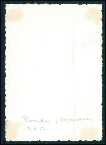 10x Foto Nachkriegs Reise nach Frankreich Rouen Honfleur uvm. 1952