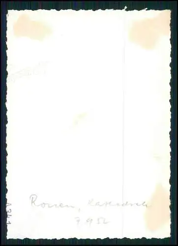 10x Foto Nachkriegs Reise nach Frankreich Rouen Honfleur uvm. 1952