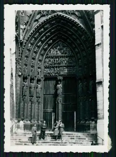 10x Foto Nachkriegs Reise nach Frankreich Rouen Honfleur uvm. 1952