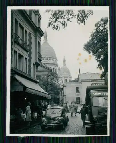 10x Foto Reise nach Paris Frankreich mit unserem Volkswagen VW Brezel Käfer 1952