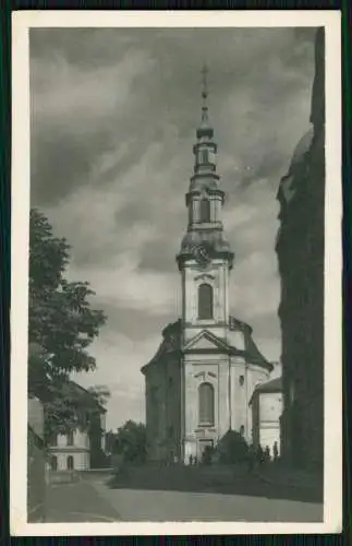 AK Nový Bor Haida Česká Lípa Kirche Marias Himmelfahrt  1956 gelaufen