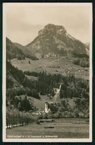 Foto AK Oberaudorf im Lr. Rosenheim Hocheck mit Blick zum Brünstein 1939