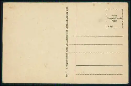 AK  Jonsdorf in Sachsen, Zittauer Gebirge, Nonnenfelsen, Gesellschaftsplatz 1918