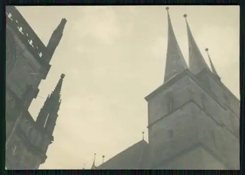 4x Foto Erfurt in Thüringen Partie am Dom und Severikirche 1938