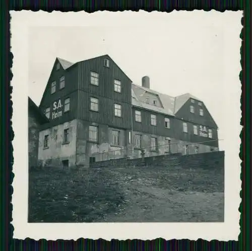 5x Foto Schwartenberg S. .. Heim Berggasthaus Baude Erzgebirge Neuhausen Seiffen