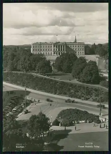 5x Foto AK alte Ansichtskarte Postkarte Oslo Norwegen diverse Ansichten