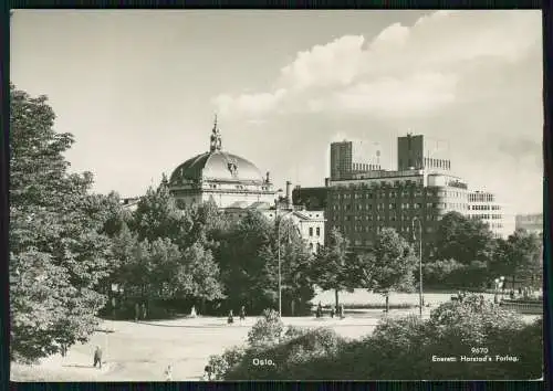 5x Foto AK alte Ansichtskarte Postkarte Oslo Norwegen diverse Ansichten