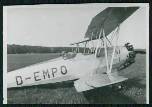 2x Foto Repro Luftwaffe Flugzeug Aircraft Focke-Wulf Fw 44 Stieglitz D-EMPO