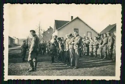 4x Foto Soldaten Deutsche Wehrmacht Gewehr Appell Karabiner 1939