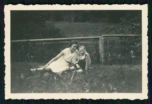 12x Foto Mädchen junge Damen mit Zöpfe Jungs Thüringen 1933-34