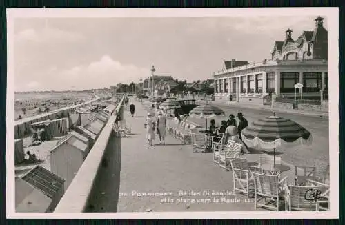 3x Foto AK Pornichet Loire Atlantique Badegäste Promenade Fischerboote