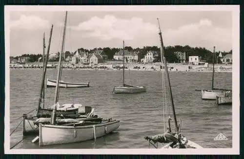 3x Foto AK Pornichet Loire Atlantique Badegäste Promenade Fischerboote