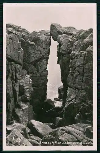 3x Foto AK Pornichet Loire Atlantique Badegäste Promenade Fischerboote