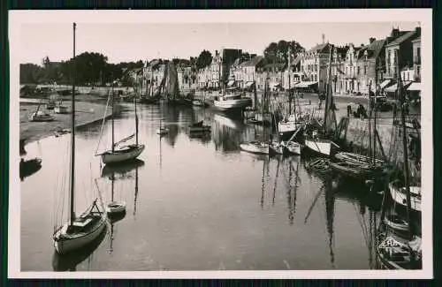 4x Foto AK Le Pouliguen Loire Atlantique Hafen Promenade Fischerboote Segelboote