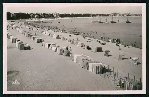 4x Foto AK Le Pouliguen Loire Atlantique Hafen Promenade Fischerboote Segelboote