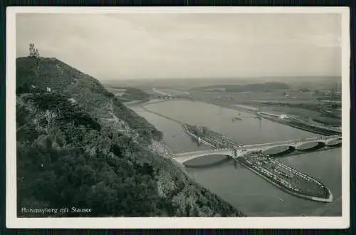 Foto AK Syburg Dortmund Stausee-Insel Brücke Denkmalgaststätte Ulmer 1939
