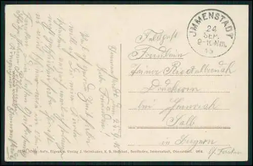 AK Birgsau Oberstdorf Oberallgäu Blick auf Gasthof Birgsau Gebirge 1915 gelaufen