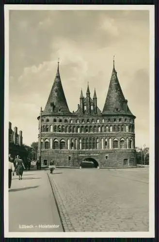 Foto AK alte Ansichtskarte Postkarte Motive Lübeck in Schleswig Holstein 1936-40