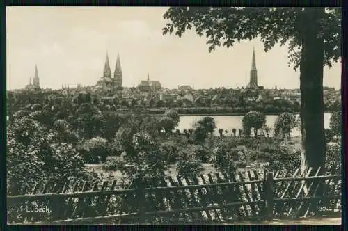 Foto AK alte Ansichtskarte Postkarte Motive Lübeck in Schleswig Holstein 1936-40