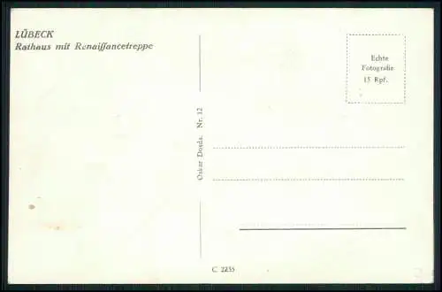 Foto AK alte Ansichtskarte Postkarte Motive Lübeck in Schleswig Holstein 1936-40