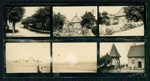 12x Foto 4x3cm kleine Dörfer Ortschaften Nordsee Nordfriesland Holstein 1936