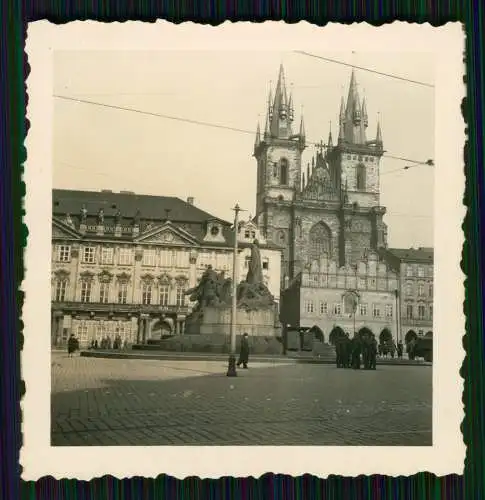 10x Foto Wehrmacht Prag Praha, diverse Ansichten 1939