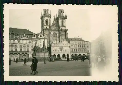 10x Foto Wehrmacht Prag Praha, diverse Ansichten 1939