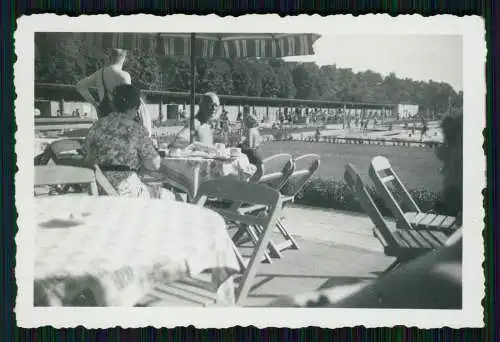 3x Foto u. AK Heilbronn am Neckar Hotel Falken und Badeanstalt Freibad 1940