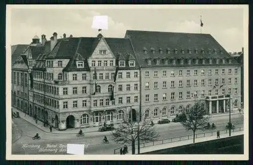 AK Nürnberg in Mittelfranken, Hotel Deutscher Hof 1938 gelaufen