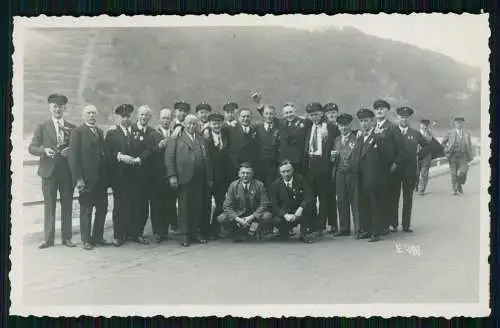 6x Foto Remscheid-er Männer Gesangverein in Assmannshausen Rüdesheim Rhein 1932
