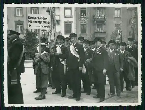3x Foto Remscheid Männer Gesangverein in Frankfurt Main zum Sängerfest XI. 1932