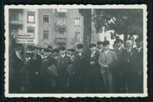 3x Foto Remscheid Männer Gesangverein in Frankfurt Main zum Sängerfest XI. 1932