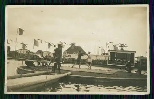 4x Foto Messe Wettkampf Ringen Hintergrund Skulpturen Bulle Löwe Leipzig ? 1933