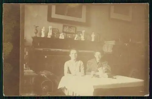 11x alte Foto AK unser Leben Zuhause Familie Tiere uvm diverse Aufnahmen 1910-20