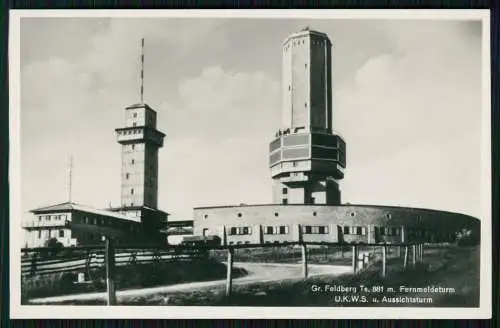 2x Foto AK Niederreifenberg Schmitten Taunus Großer Feldberg Fernseh UKW-Sender