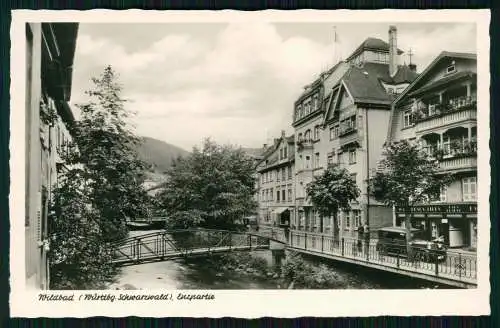6x Foto AK Bad Wildbad Schwarzwald Hotel Quellenhof Enzpartie Beleuchtung uvm.
