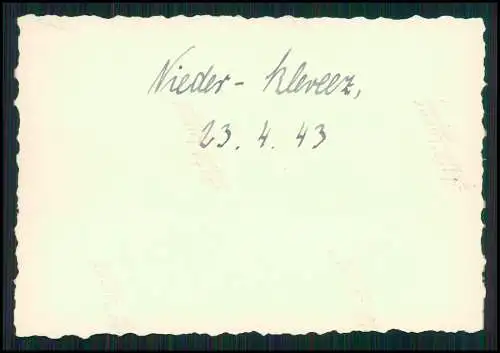 2x Foto Niederkleveez Bösdorf in Schleswig Holstein Straße am Gasthof 1943